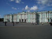 The former imperial Winter Palace in Saint Petersburg. Now part of the Hermitage Museum